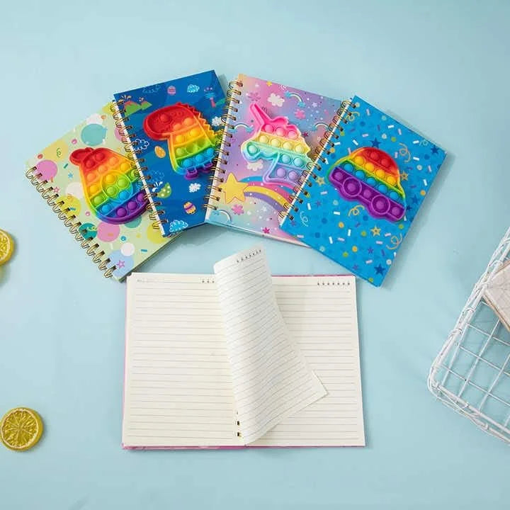 Pop it game spiral diary notebook - 05551