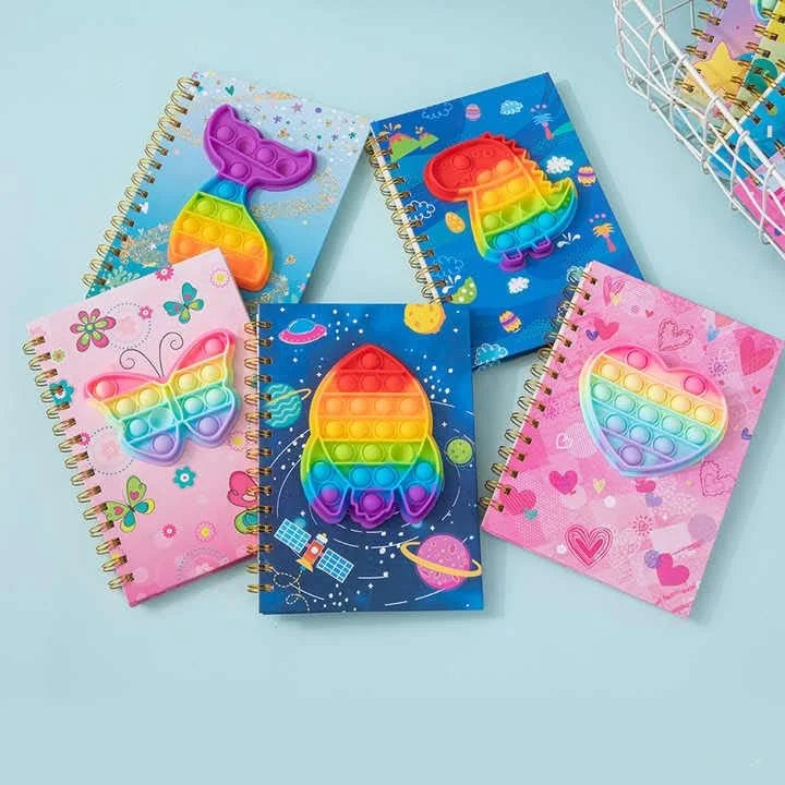 Pop it game spiral diary notebook - 05551