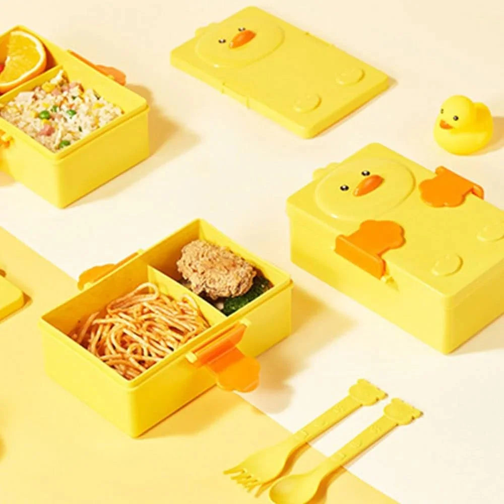 Cuddle Little Ducky Kids Lunch Box Leak-Proof Bento Box for School, Travel & Office - 6650