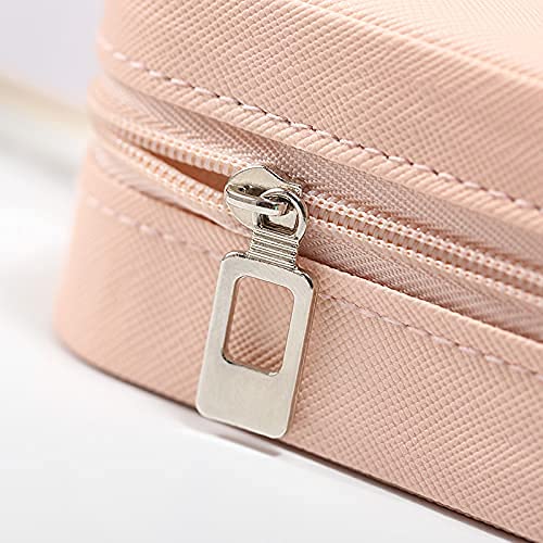 Travel Jewelry Case, Small Jewelry Box Portable Jewelry Travel Organizer Display Storage Case for Rings Earring Necklace Bracelet, Gift for Women {Multicolor} - 1824