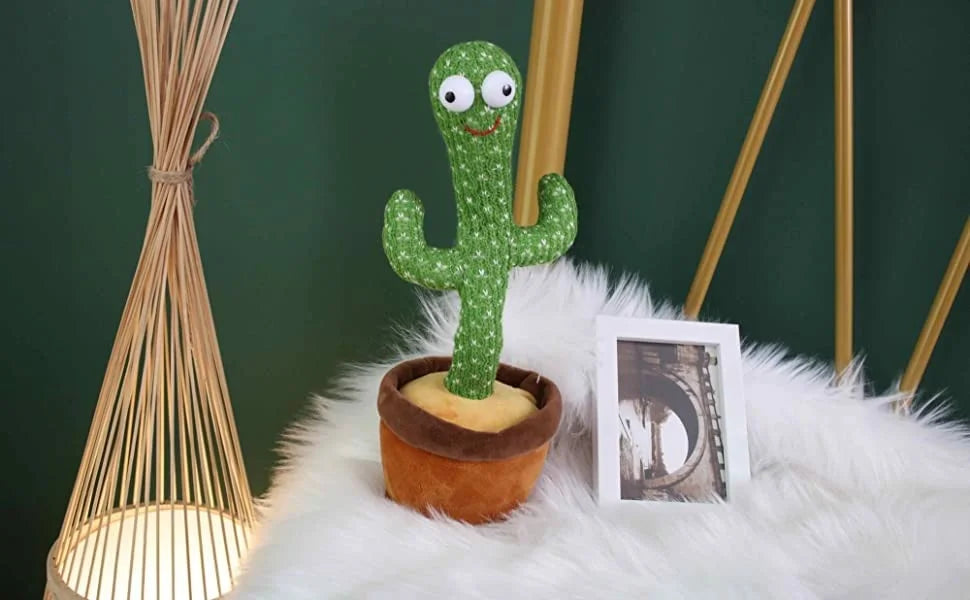 Talking-Green Cactus Toy - 1202