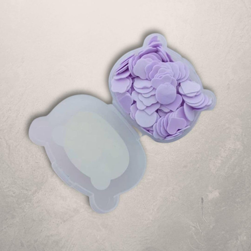 Teddy Bear Paper Soap Portable Hand Wash Soap - Travel Friendly Hygiene Accessory for Kids - 0504