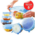 Silicone Stretch Lids, Multi Size Reusable Silicone Lids Food and Bowl Covers set of 6 pcs - 7043
