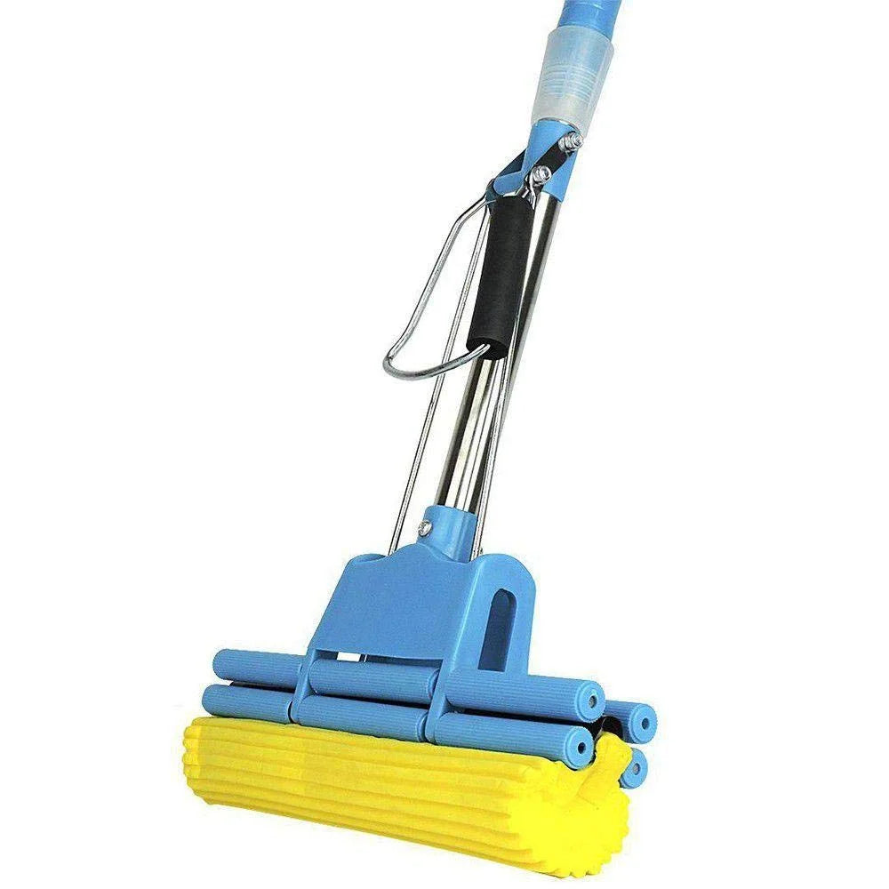 Cleaning Squeeze Mop with Adjustable Telescopic Handle Squeegee Absorber Sponge Cleaner Pocha {Multicolor} - 10747