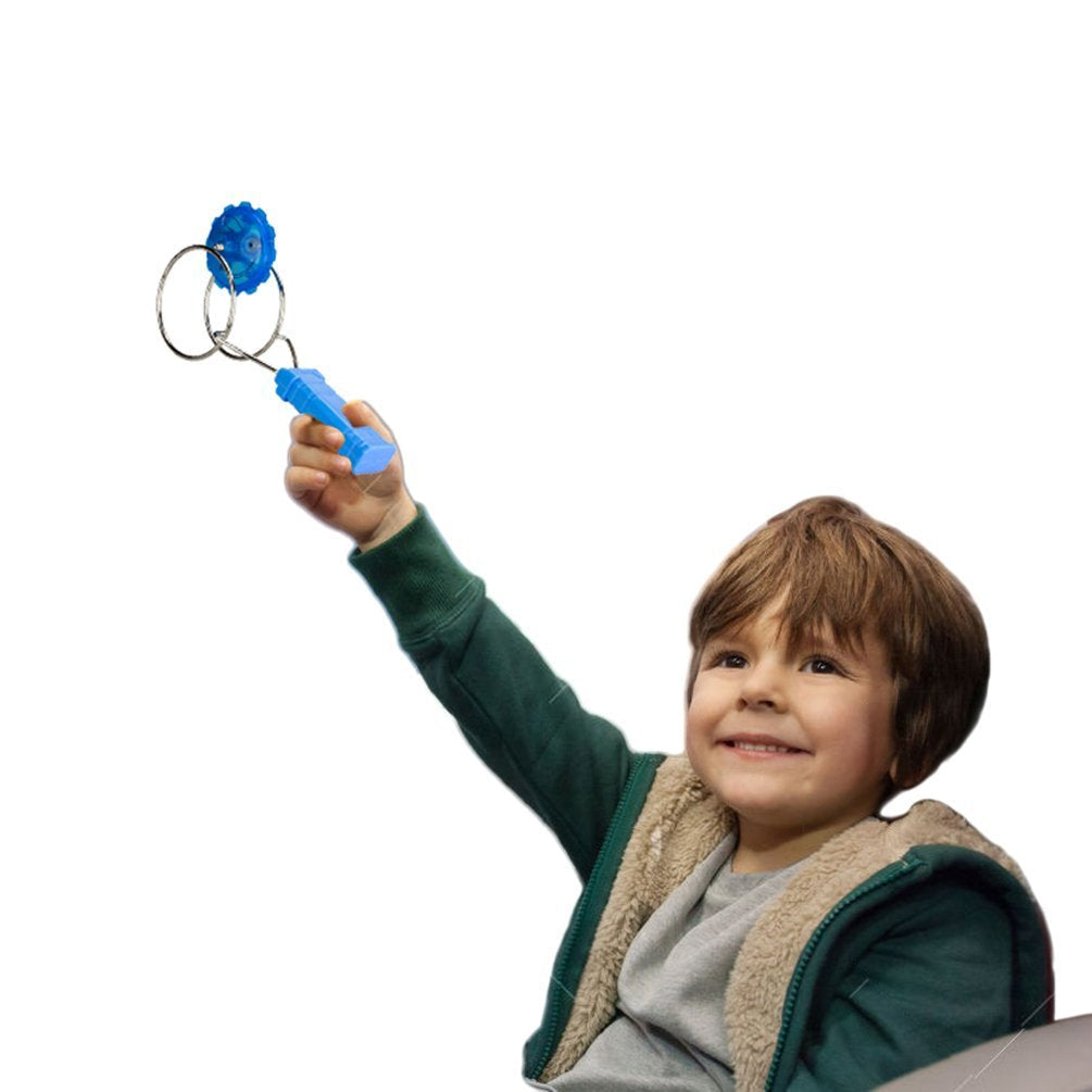 Magnetic Gyro Wheel Light-Up Yoyo Rail Twirler Musical Rainbow Spinning Toy - 20402