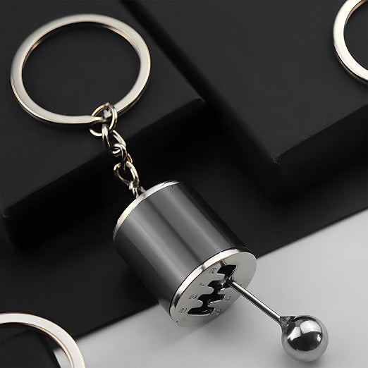 Osilly Gearbox Keychain, Six Speed Manual Transmission Stick Shift Keyring, Auto Part Creative Fidget Toy - 21191