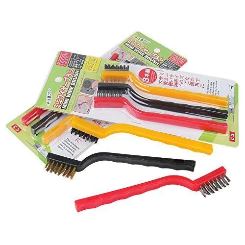 kitchen tools Mini Plastic Gas Cleaning Tool Kit Wire Brush Set of 3 - 8005