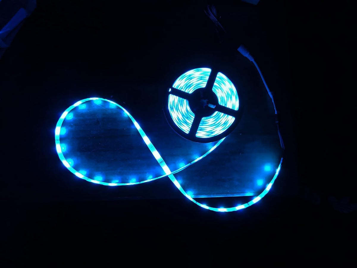 RGB LED Strip Light, 3 Meter, Multi-Color Changing, with Remote Control, Power Adapter and Controller, for Home Decoration, Bedroom, Festivals - 21223