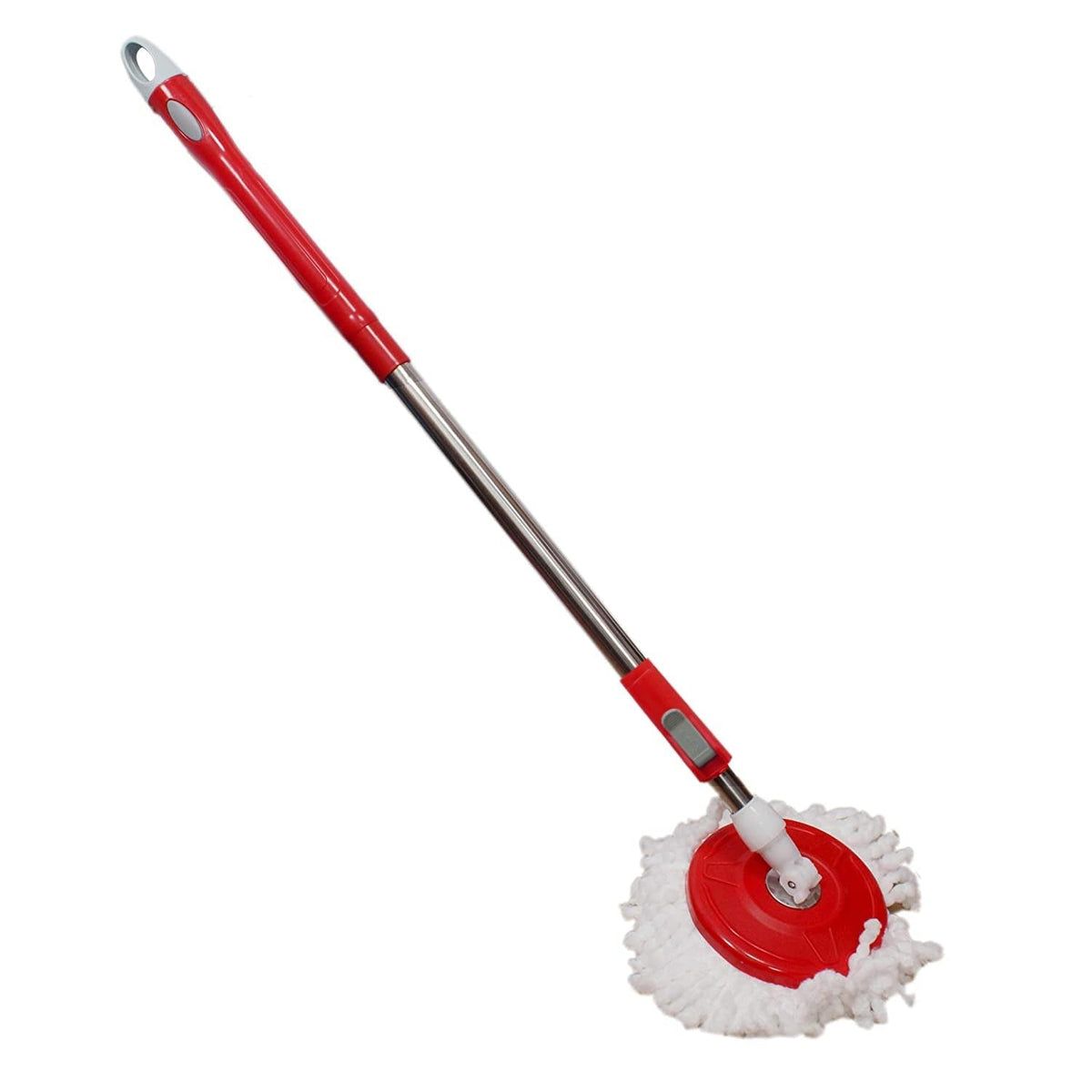 Home Cleaning Stainless Steel 360° Rotating Pole - Microfiber Mop with Adjustable Rod Stick {Random Color} - 20855