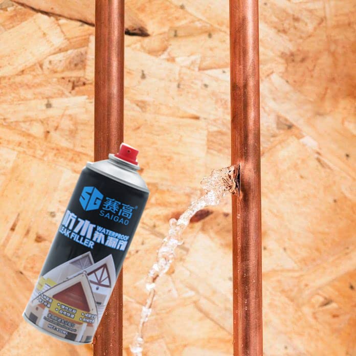 Waterproof Leak Filler Spray Leakage Solution Rubber Flex Repair And Sealant Crack Hole Spray For Indoor Or Outdoor Use 450 ml - 20300