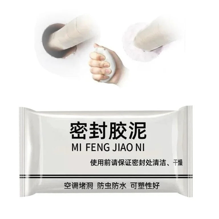 MF JN-22 Waterproof Sealant Clay, Sealing Glue for Leaks, Air Tight, White Sewer Mending, Cracks, Gaps & Voids Around Windows