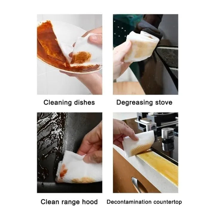 – 80 pcs Kitchen Cleaning Wet Wipes - 0026
