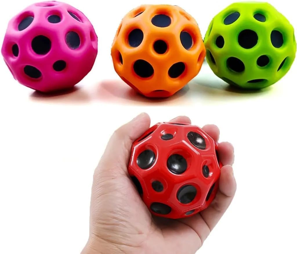 {Pack of 12} Bouncy Ball Camouflage Moon Ball for Kids {Random Design} - 2534