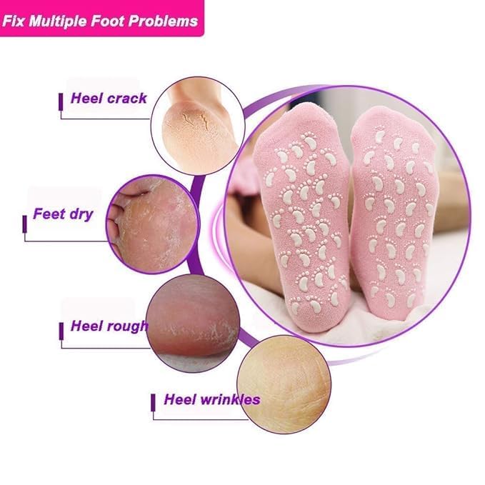 RAH-7 Gel Spa Gel Socks for Cracked Skin Random color