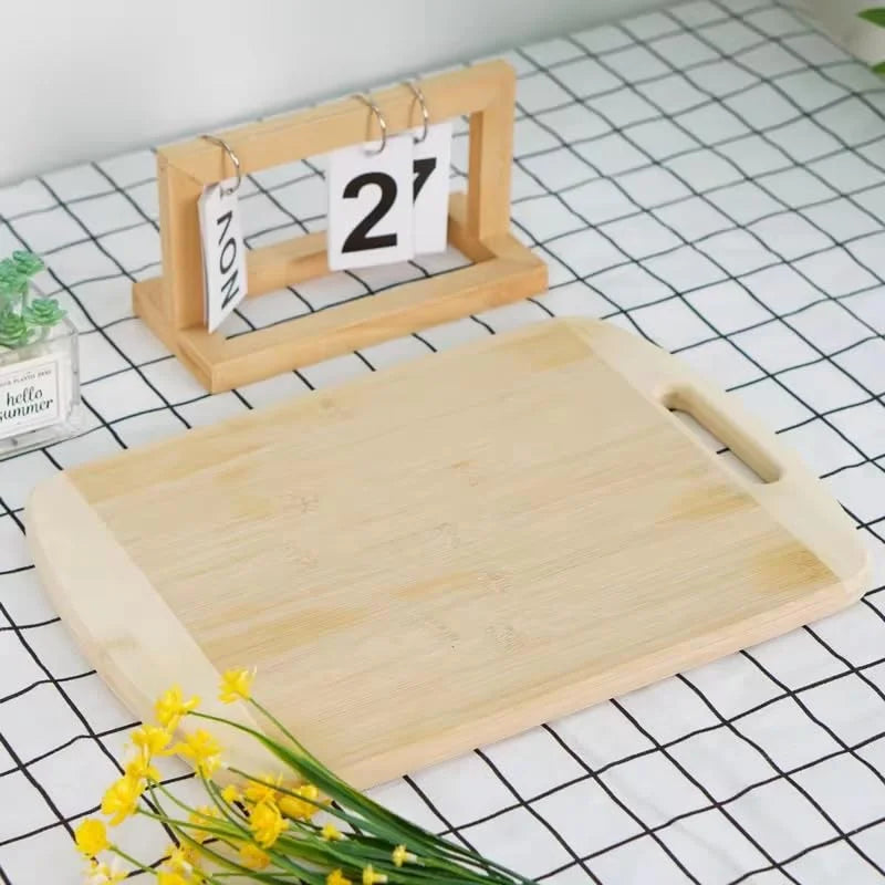 Wooden Chopping Board for Kitchen with Wood Handle,Vegetable Cutting Board for Kitchen 32×22 Cm - 10121