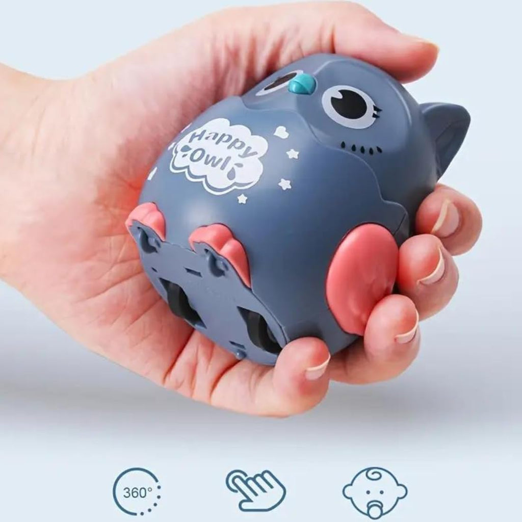 Happy Owl Press and Go Owl Toys, Educational Crawling Toy for Kids Random Colours - 20325