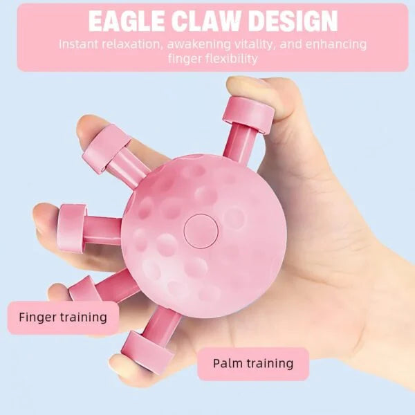 Hand Grip Strengthener 5-Finger Strength Training Ball - 10812