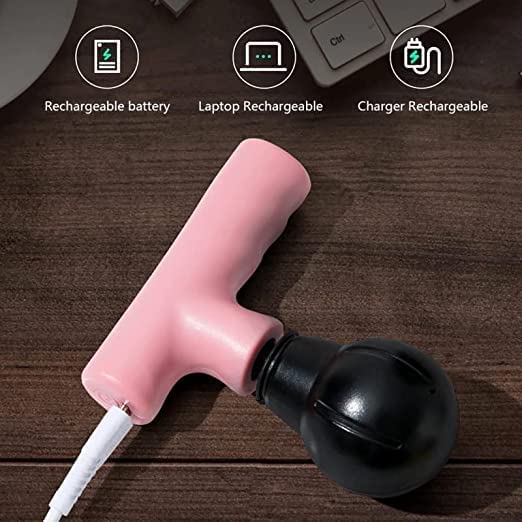 AHS-809 Mini Fascial Gun Deep Muscle Massager Mini Head and Face Massager Portable Suitable For Gym Office Pocket Muscle {Multicolour}