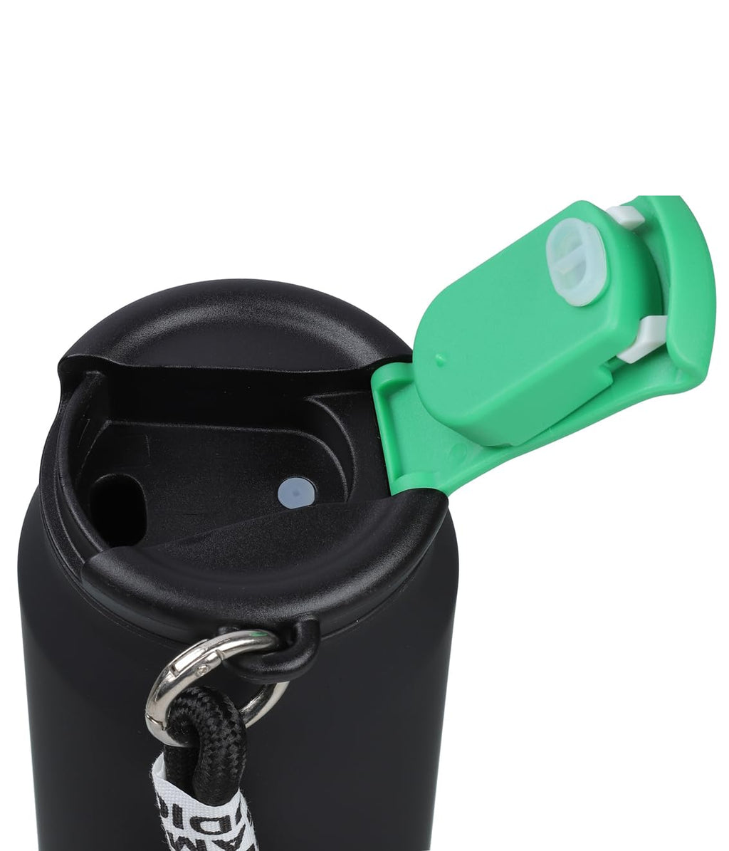 {500 ML} 304 Stainless Steel Vacuum Cup Bottle with Fashion Rope Carrying Loop {Multicolor} - 20527