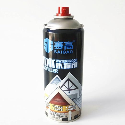 Waterproof Leak Filler Spray Leakage Solution Rubber Flex Repair And Sealant Crack Hole Spray For Indoor Or Outdoor Use 450 ml - 20300