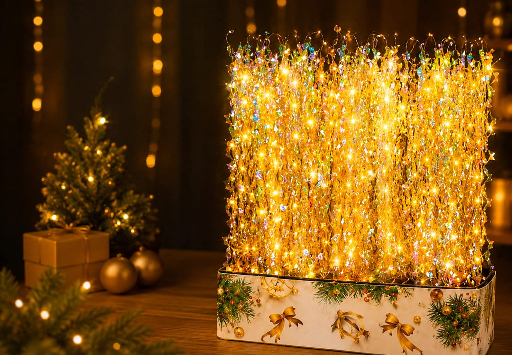 8-Mode Curtain String Lights with LEDs  Fairy Lights for Indoor & Outdoor, Perfect for Diwali, Christmas, Weddings, - 21115