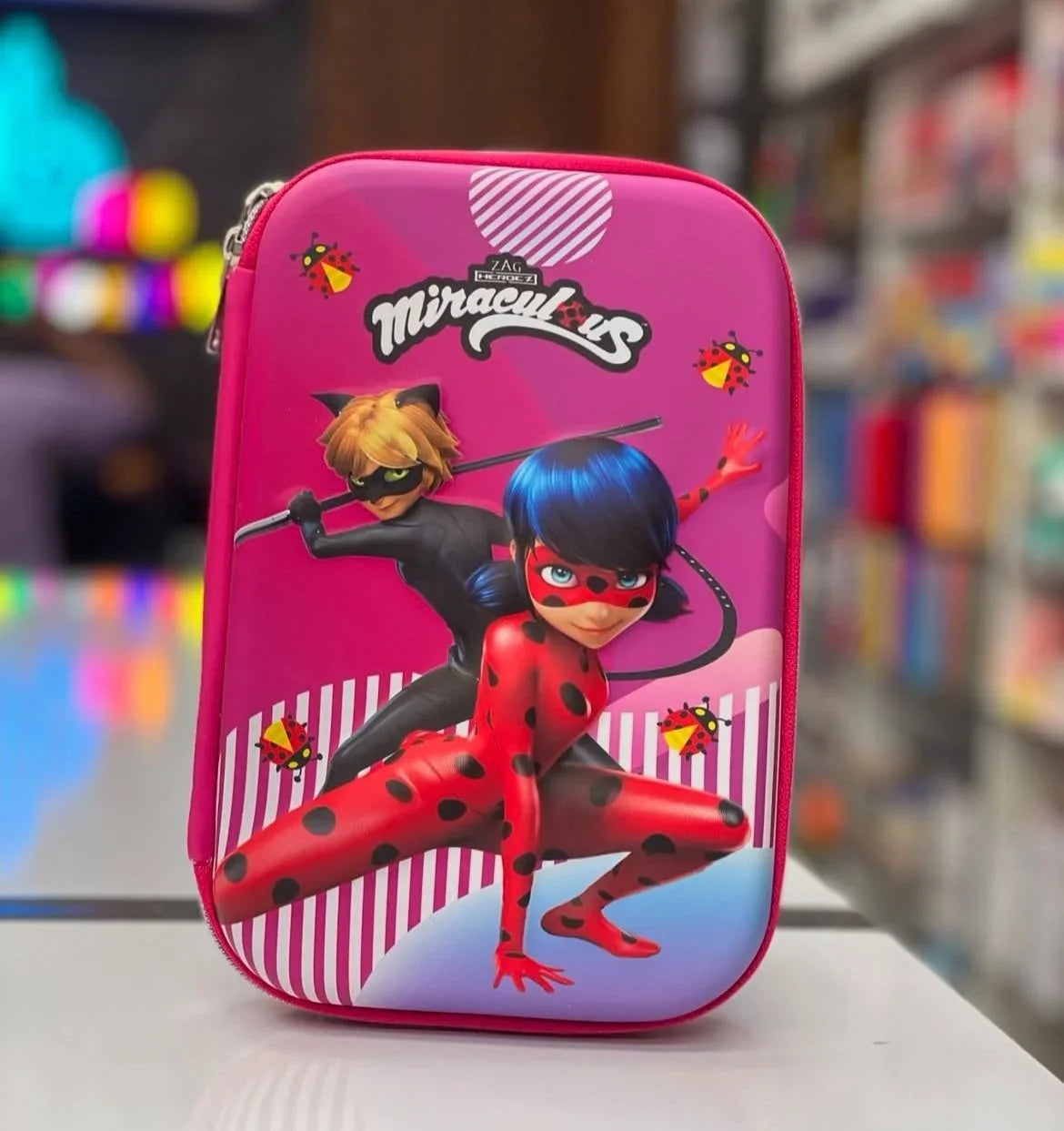 3D Theme Miraculous Pencil Pouches for Girls {Random Design} - 10556
