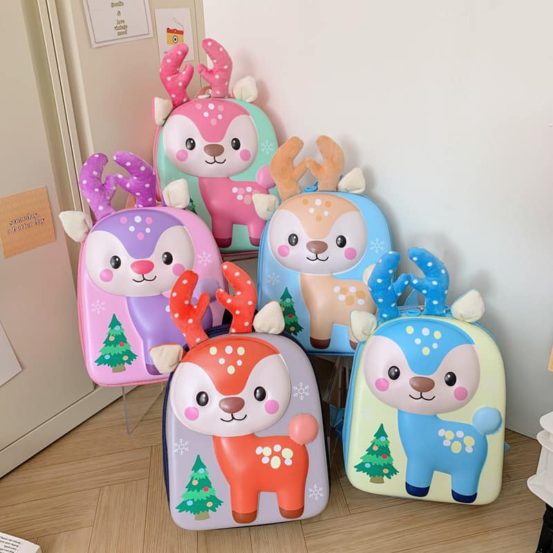 Toddler Backpack, Waterproof Schoolbag Lunch Backpack, Cute Animal Cartoon Schoolbag Backpack for Girls, Boys (Multicolor) - 20163