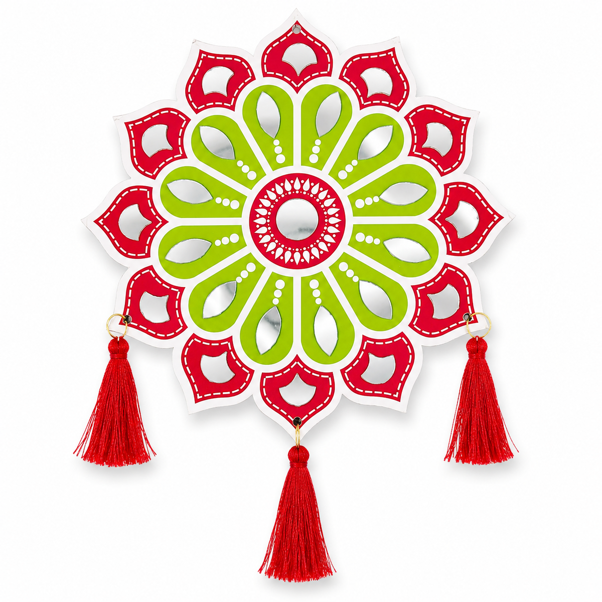 {6 Pcs} Lippan Art Wall Hanging for Decoration {Random Design} - 3086