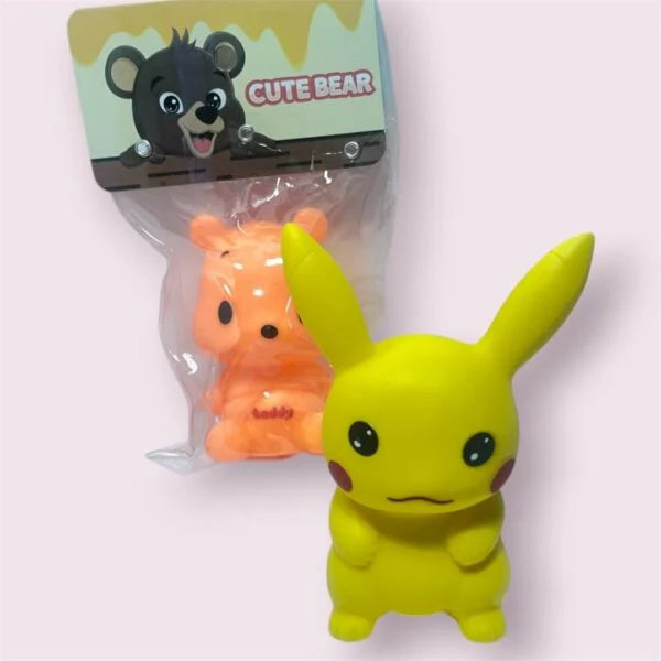 Water Bath Tub Chu Chu Sound Animal Shape Squeeze Toy for Kids {Random Caracter} - 11100