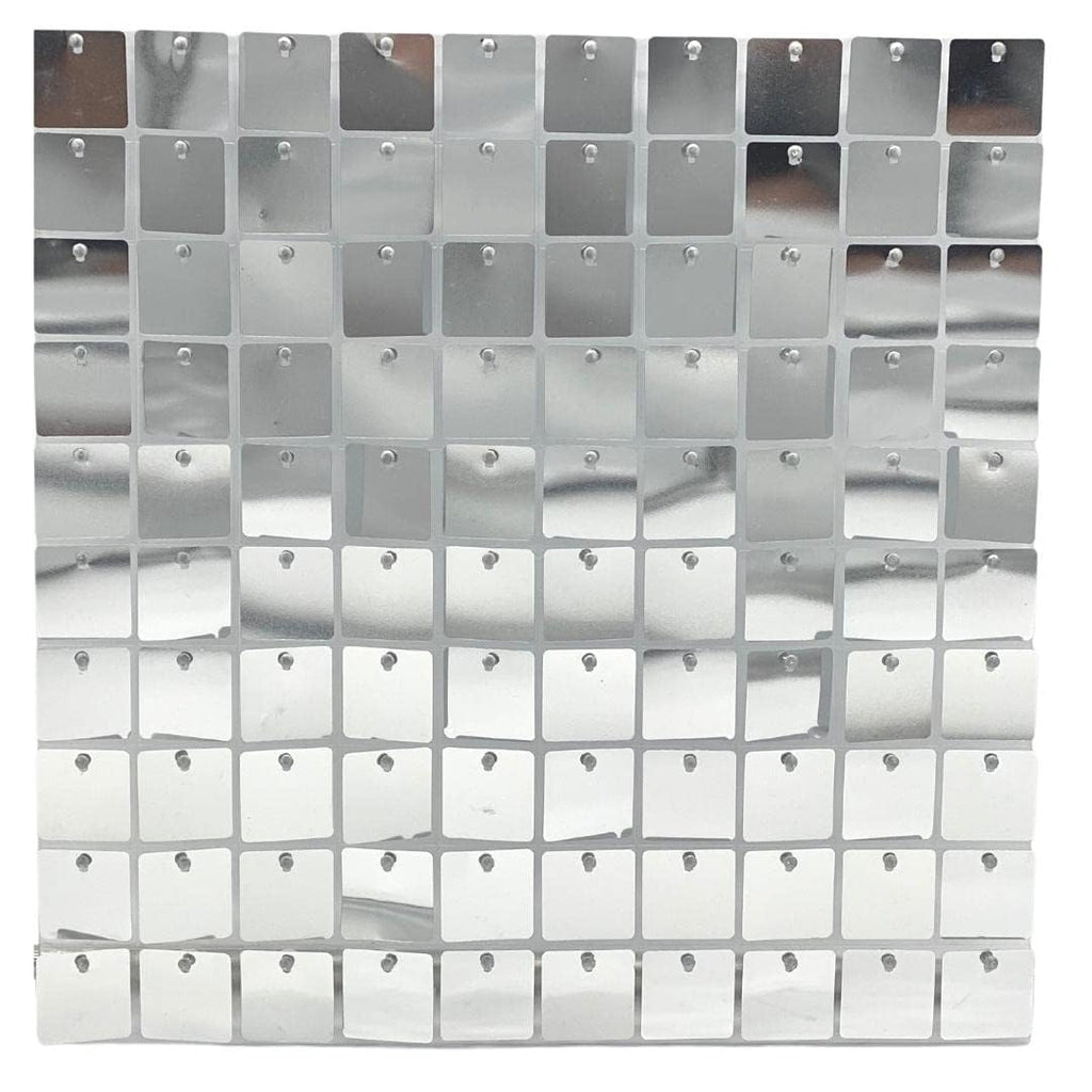 Decoration Silver Shimmer Wall Panel Backdrop Decorations for Birthday Parties, Anniversary, Wedding, Marriage Party Dcor - 21087