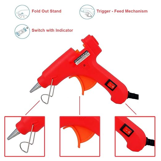 20 Watt 7Mm Hot Melt Glue Gun With On Off Switch - 20991