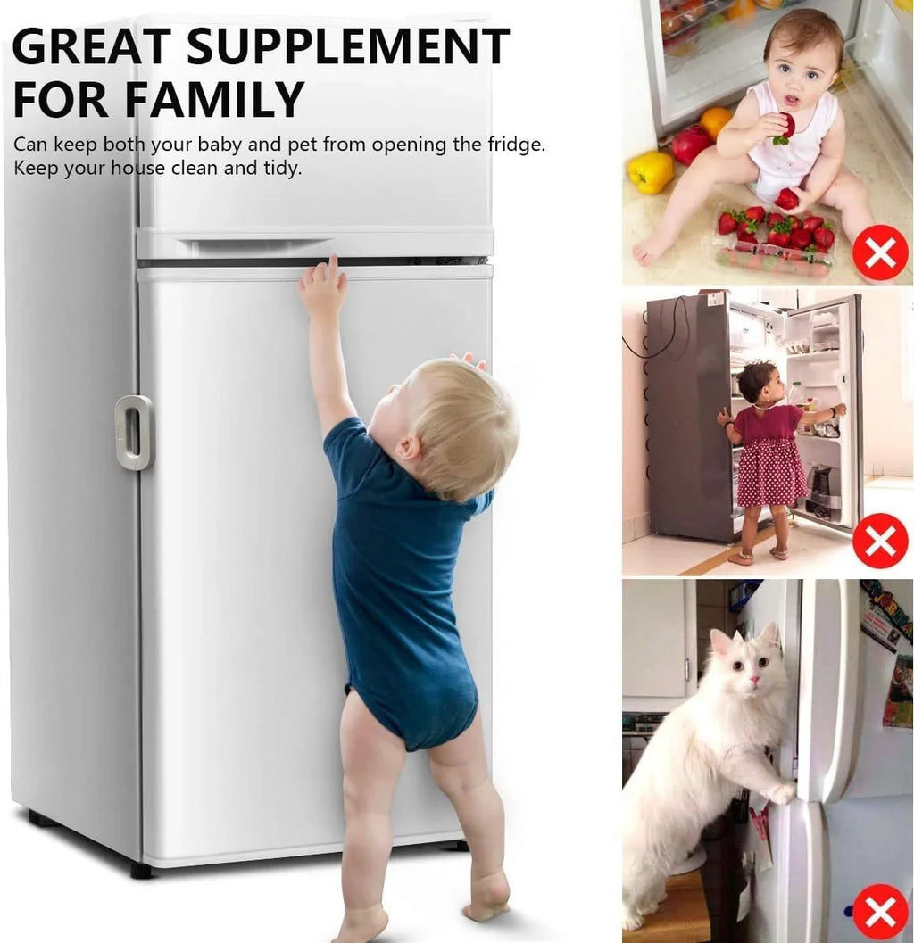 Refrigerator Lock For Child Safety Cabinet Lock Fridge Freezer Door Lock - 10248