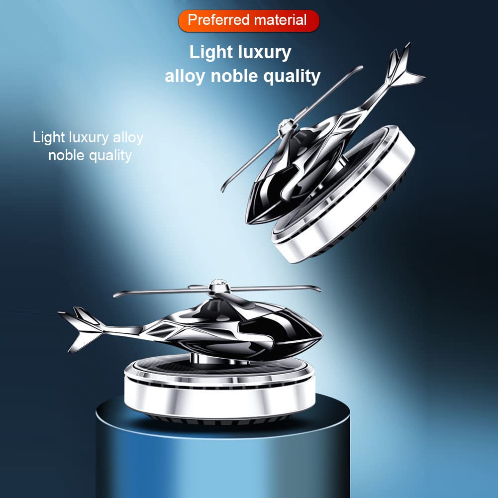 SG-1047 Red Smart Look Car Solar Helicopter Solar Power Dashboard Air Freshener