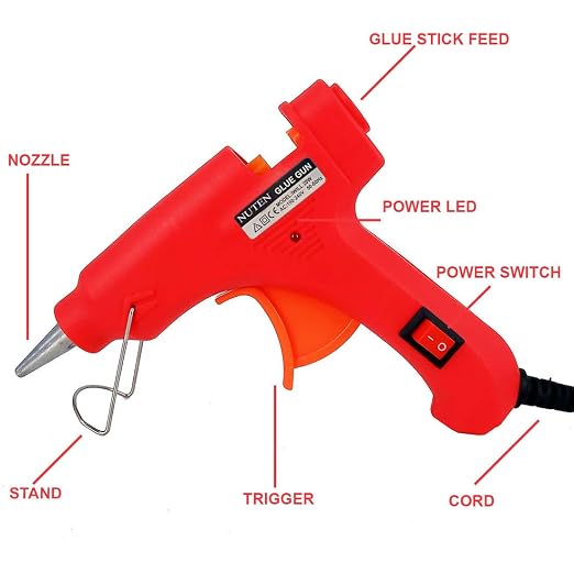 20 Watt 7Mm Hot Melt Glue Gun With On Off Switch - 20991