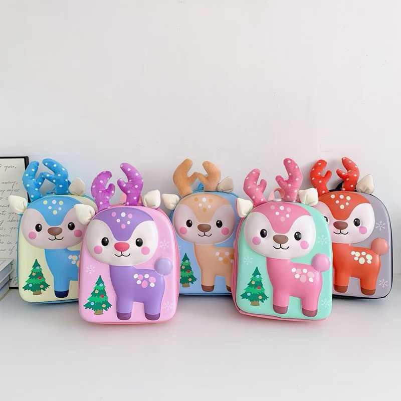 Toddler Backpack, Waterproof Schoolbag Lunch Backpack, Cute Animal Cartoon Schoolbag Backpack for Girls, Boys (Multicolor) - 20163