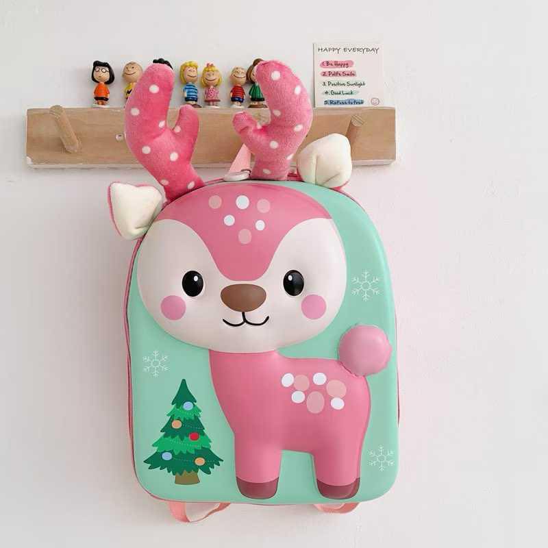 Toddler Backpack, Waterproof Schoolbag Lunch Backpack, Cute Animal Cartoon Schoolbag Backpack for Girls, Boys (Multicolor) - 20163