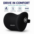 Car Neck Pillow for Driving Ergonomic Headrest Cushion for Neck & Cervical Support, Breathable Washable Cover, Car Seat Headrest Pillow for Travel, Office & Long Drives - 21200