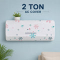 Waterproof Air Conditioner Dust Cover for AC  - Dustproof, Stretchable, Multicolor {Size-110*33*31cm} - 21139