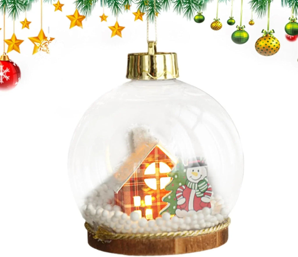 Transparent Christmas Ball, Miniature House Ornament - 10043