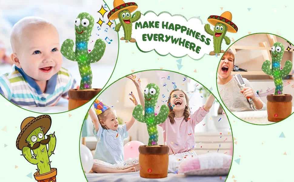 Talking-Green Cactus Toy - 1202