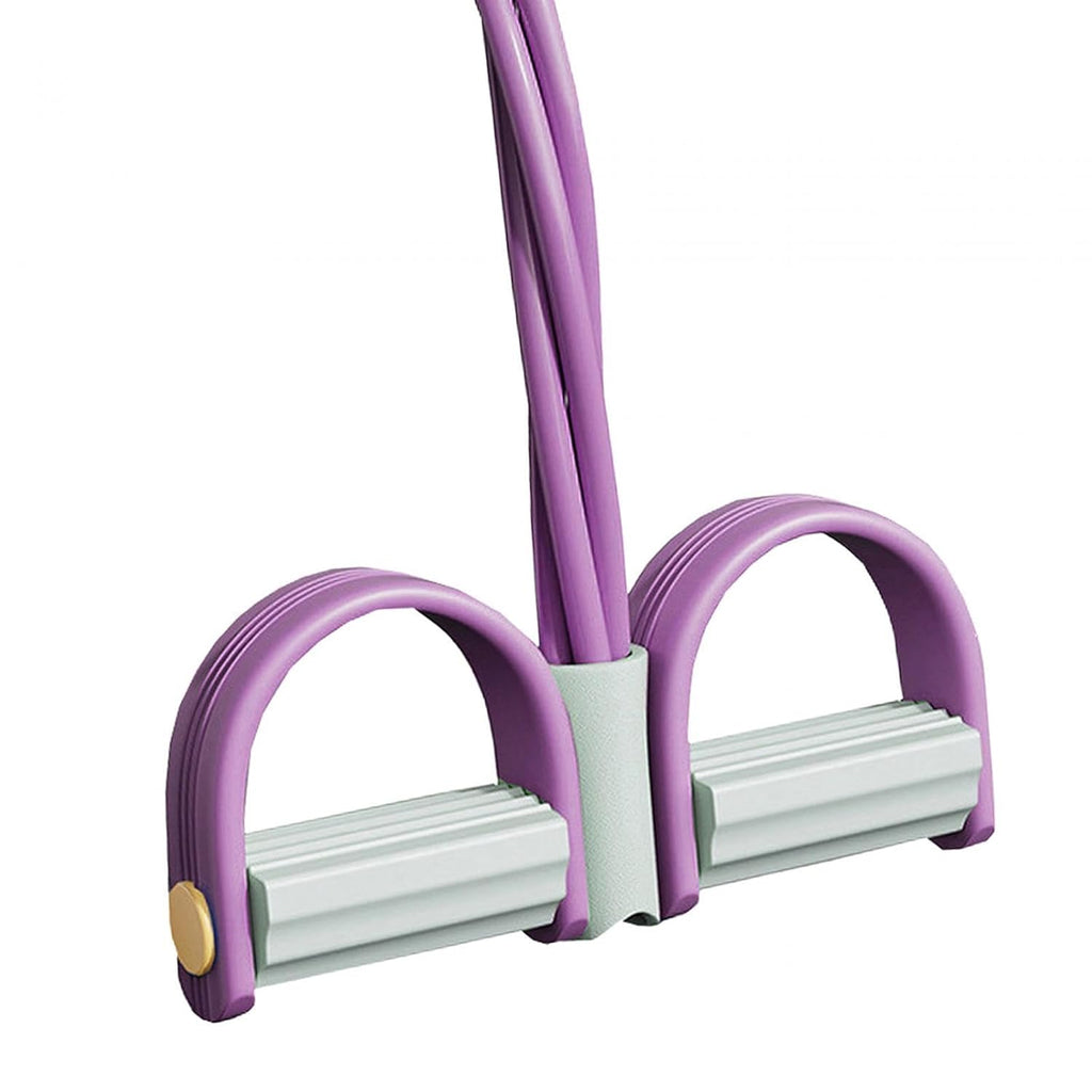 Multifunction Exercise Tension Rope Foot Pedal Resistance Fitness Pull Bands Purple | Fitness, Running & Yoga - 20575