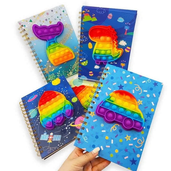 Pop it game spiral diary notebook - 05551