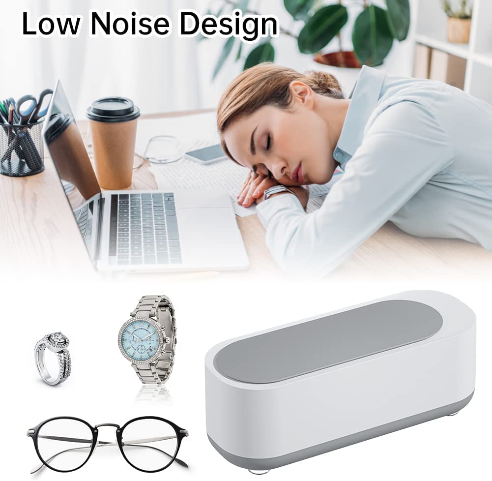 Jewellery Cleaner Portable Professional Mini Household Ultrasonic Cleaning Machine For Jewellery, Eyeglasses, Watches - 10517