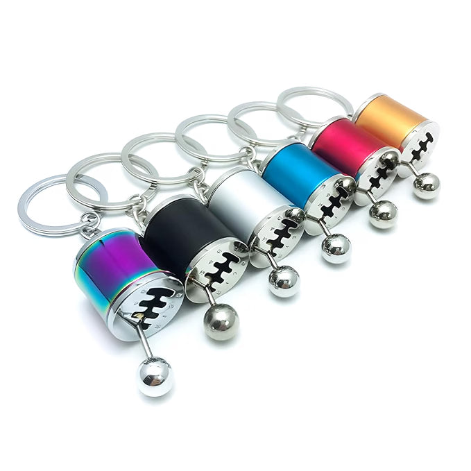 Osilly Gearbox Keychain, Six Speed Manual Transmission Stick Shift Keyring, Auto Part Creative Fidget Toy - 21191
