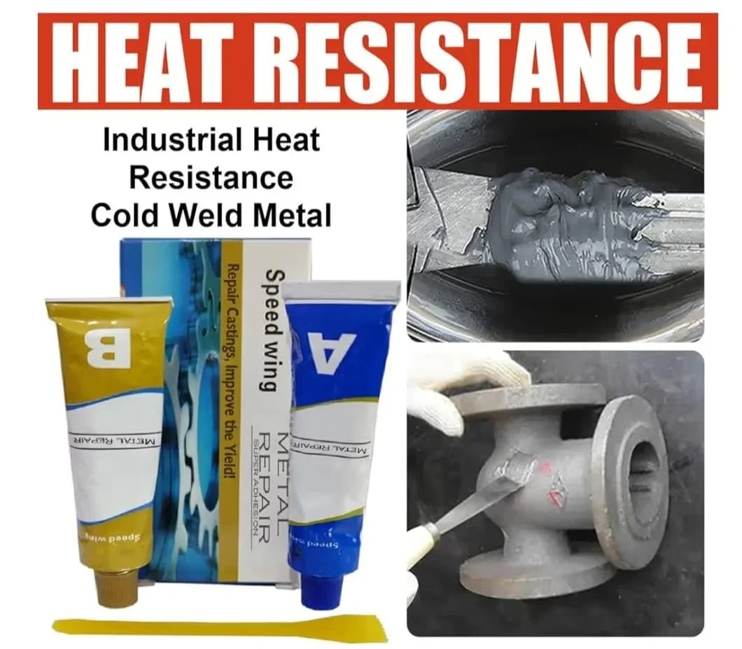 Metal Repair Glue – Industrial Strength Epoxy Adhesive for Cracks, Leaks, Rust, & Metal Bonding | - 10819