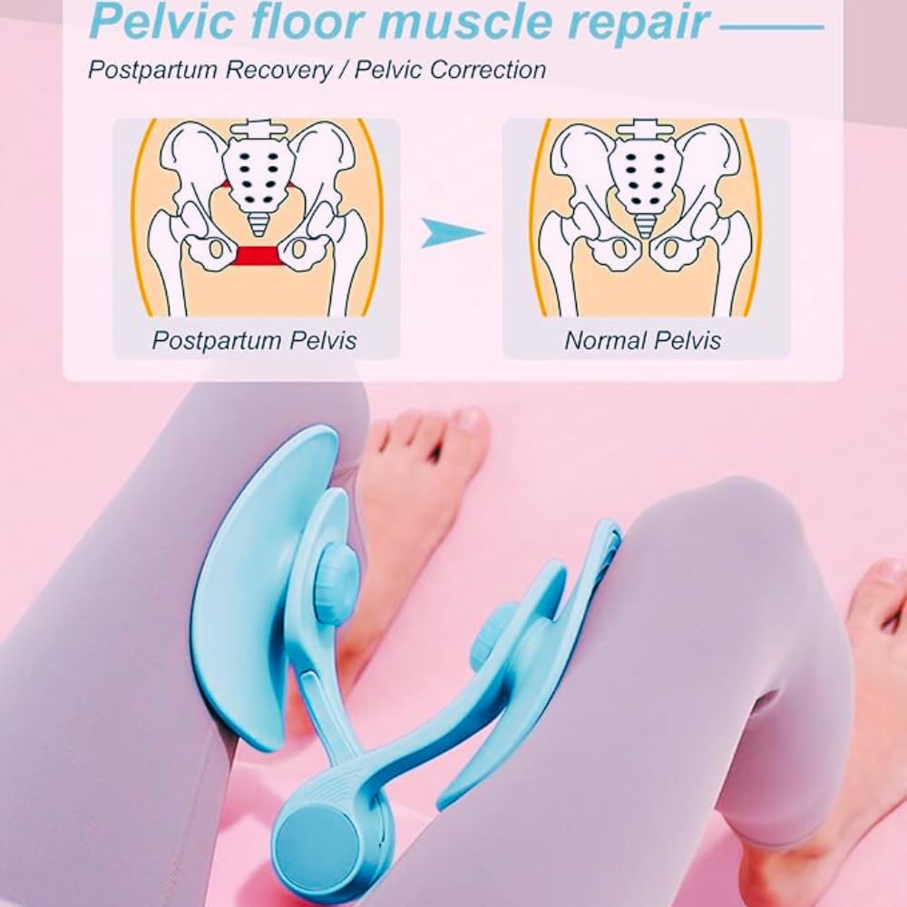 Hip Trainer, Thigh Master, Pelvic Floor Strengthening Device Men/Women, Kegel Trainer for Postpartum Rehabilitation {Random Color} - 20167