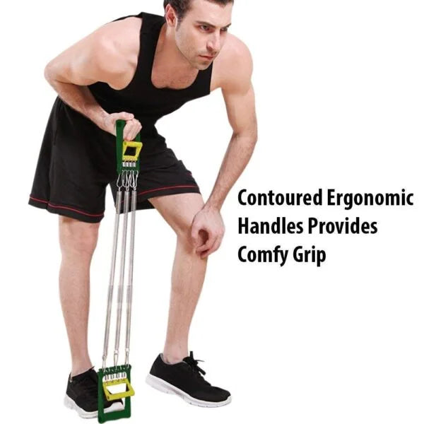 Chest Expander Chest Workout Equipment Dual Use Adjustable 5 Spring Pull - 9014