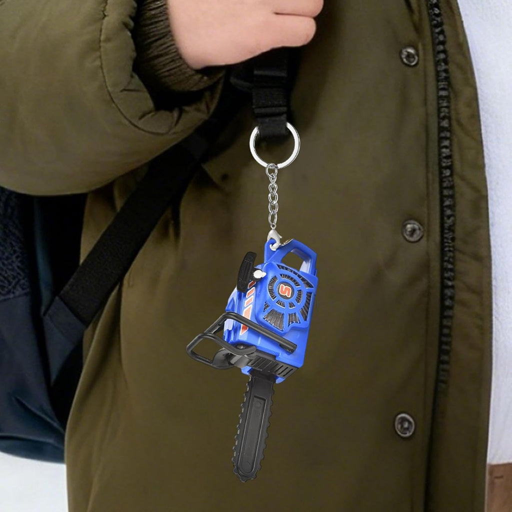 Creativity Plastic Electric Saw Keychain Realistic Handheld {Random Color} - 20704