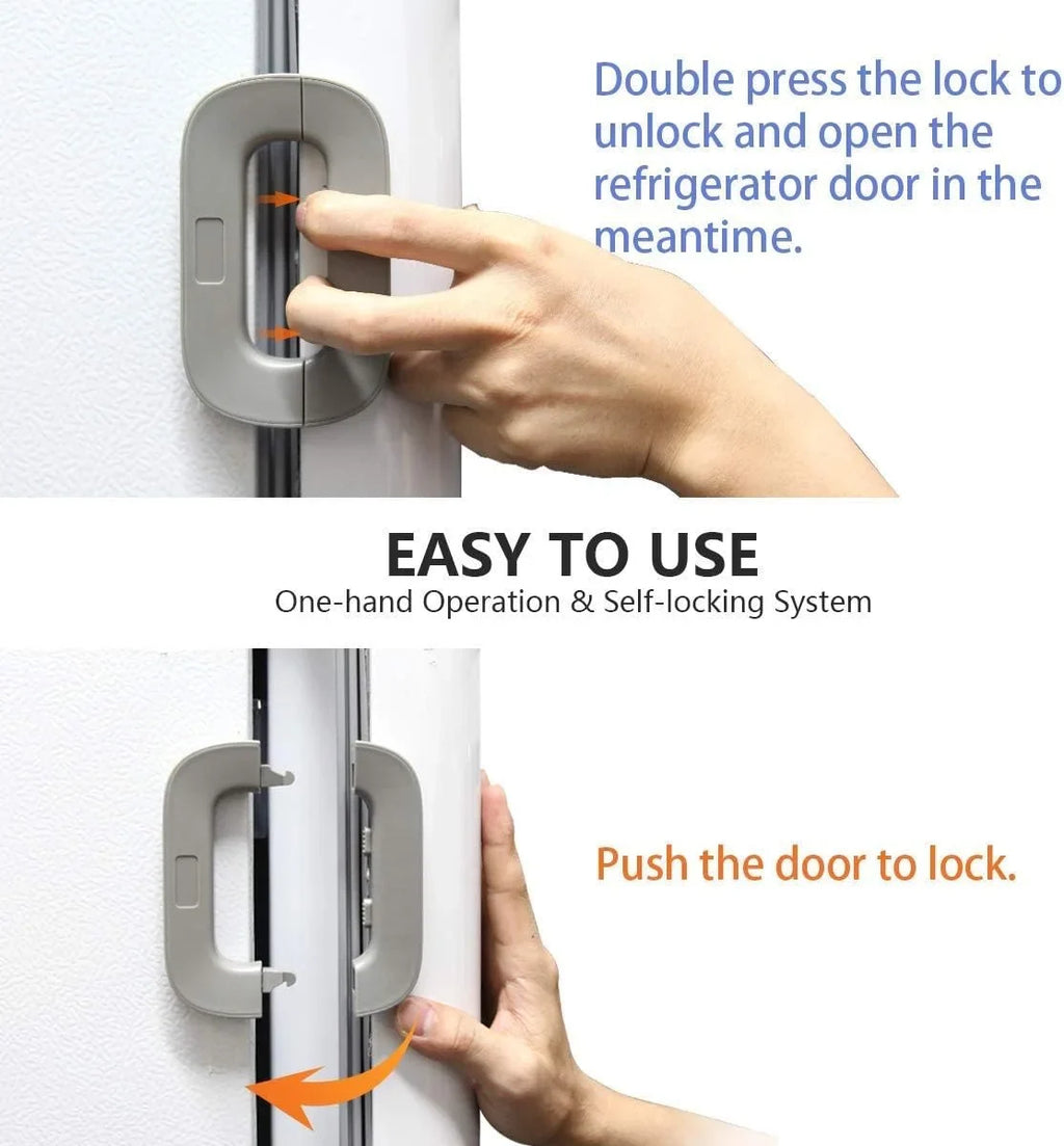 Refrigerator Lock For Child Safety Cabinet Lock Fridge Freezer Door Lock - 10248