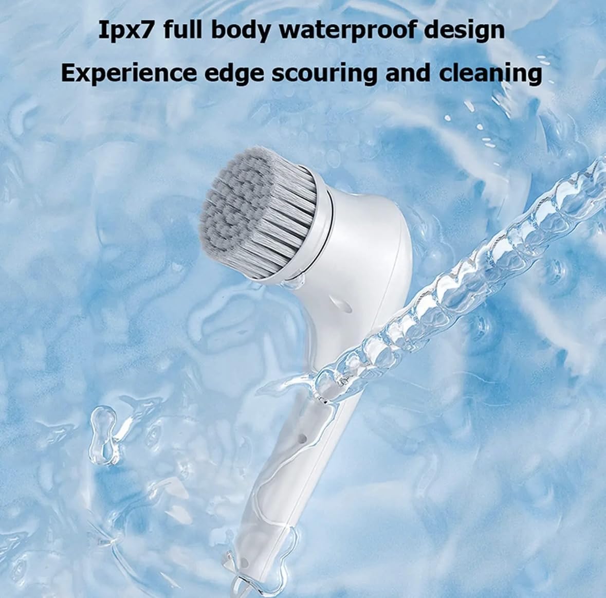 Electric 5 in 1 Spin Scrubber, Handheld Portable Electric Spin Cleaning Brush for Multi-Use Multipurpose Dish, Pots, Wall, Kitchen, Shoe, Car, Surfaces. - 20134